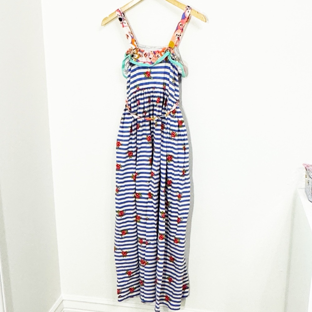 Matilda Jane Endless Summer striped and floral maxi dress,button details Size 14 - Picture 5 of 5